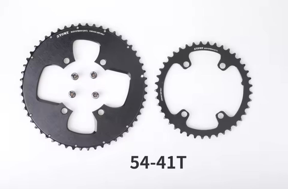 Stone 54/41 Chainrings 107BCD to suit Force Flattop ASX