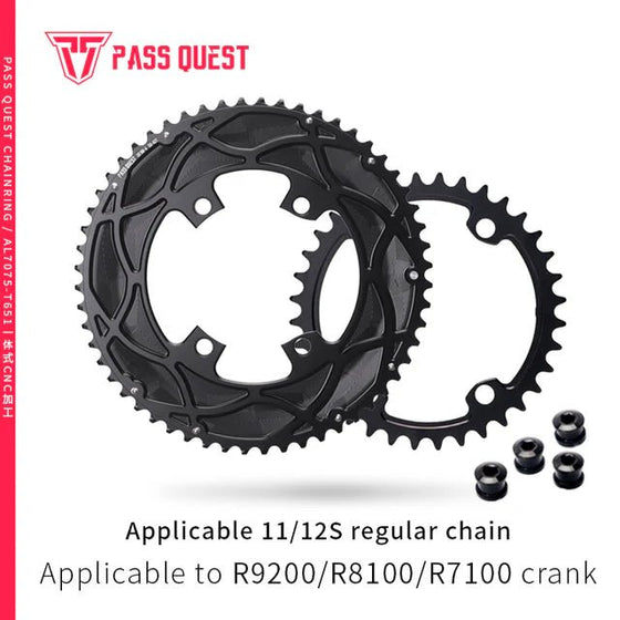 Pass Quest 2 x Chainring Set Shimano 11/12 Speed to suit R7100, R8100 and R9200