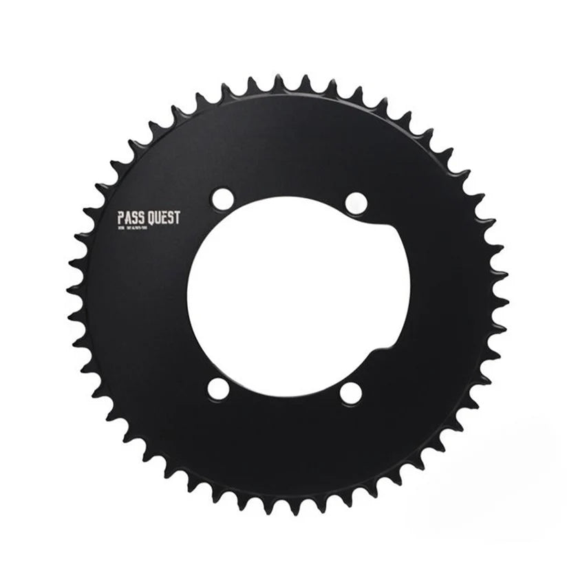 Pass quest 1 x 60 tooth to suit SHIMANO R9100 BCD (4-bolt AERO) Round Narrow Wide Chainring