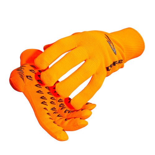 Defeet Neon Orange Duraglove ET with Grippies
